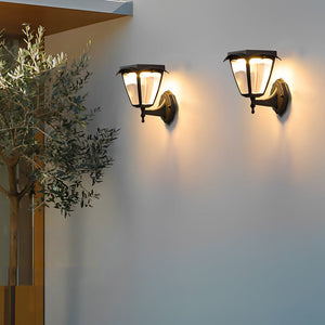 Avile Solar Coach Curved Outdoor Wall Light - Vorrenne