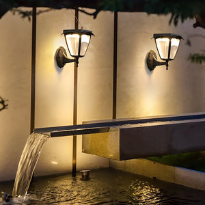 Avile Solar Coach Curved Outdoor Wall Light - Vorrenne