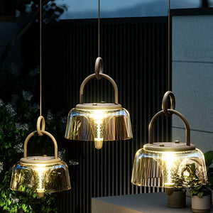 Rola Solar Handle Outdoor Pendant Light - Vorrenne