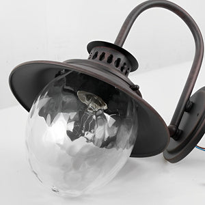 Cire Gooseneck Egg Outdoor Wall Light - Vorrenne