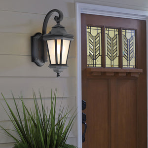 Sasi Curved Lantern Outdoor Wall Light - Vorrenne