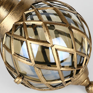 Bery Outdoor Lattice Globe Pendant Light - Vorrenne