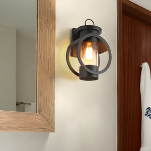 Riru Hoop Cylinder Outdoor Wall Light - Vorrenne