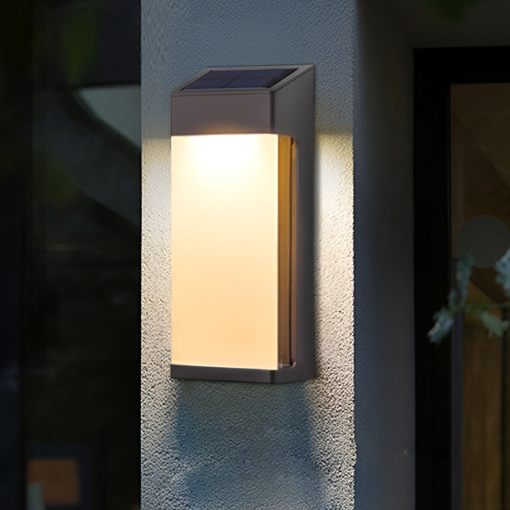 Even Solar Rectangular Outdoor Wall Light - Vorrenne