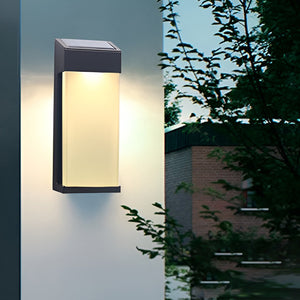 Even Solar Rectangular Outdoor Wall Light - Vorrenne