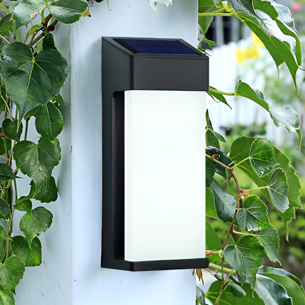 Even Solar Rectangular Outdoor Wall Light - Vorrenne