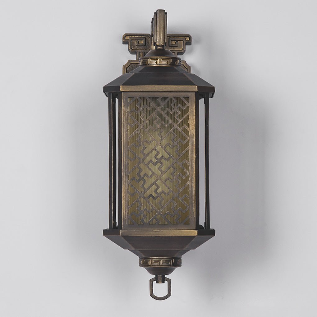 Trel Lantern Pagoda Exterior Wall Light - Vorrenne
