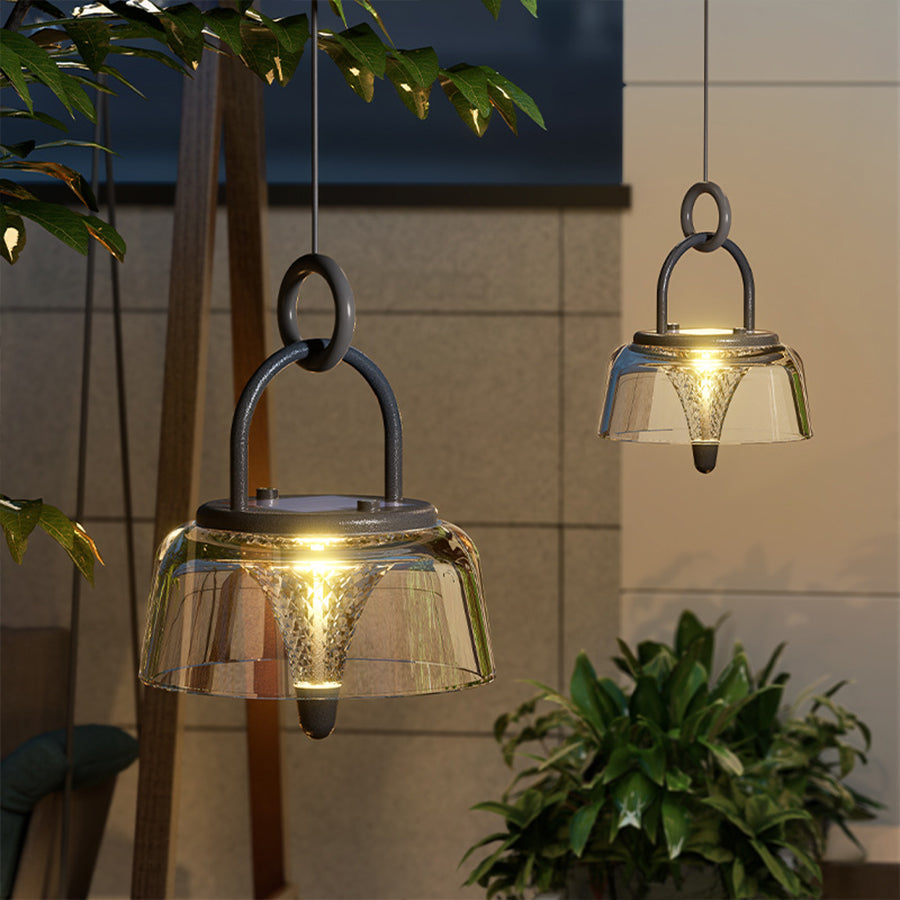 Rola Solar Handle Outdoor Pendant Light - Vorrenne