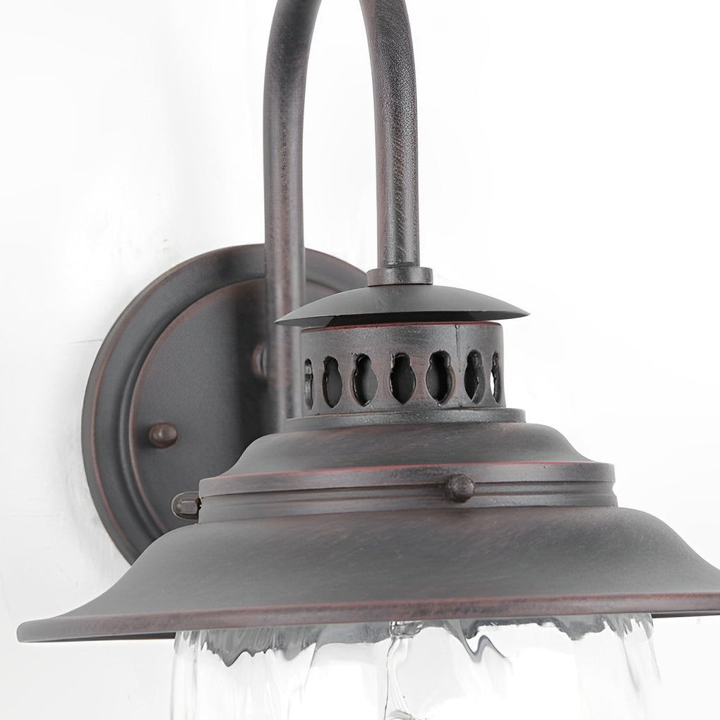 Cire Gooseneck Egg Outdoor Wall Light - Vorrenne
