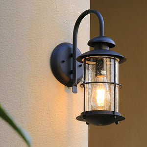 Cezi Gooseneck Outdoor Cage Wall Light - Vorrenne