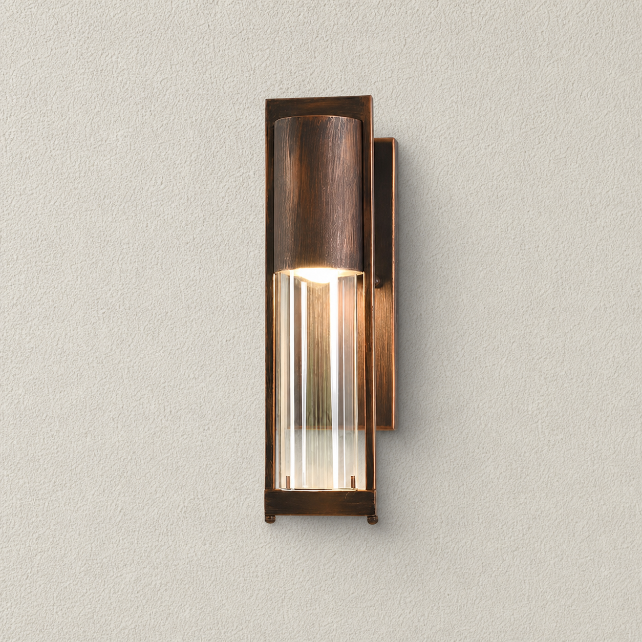 Fela Outdoor Vertical Cylinder Wall Light - Vorrenne