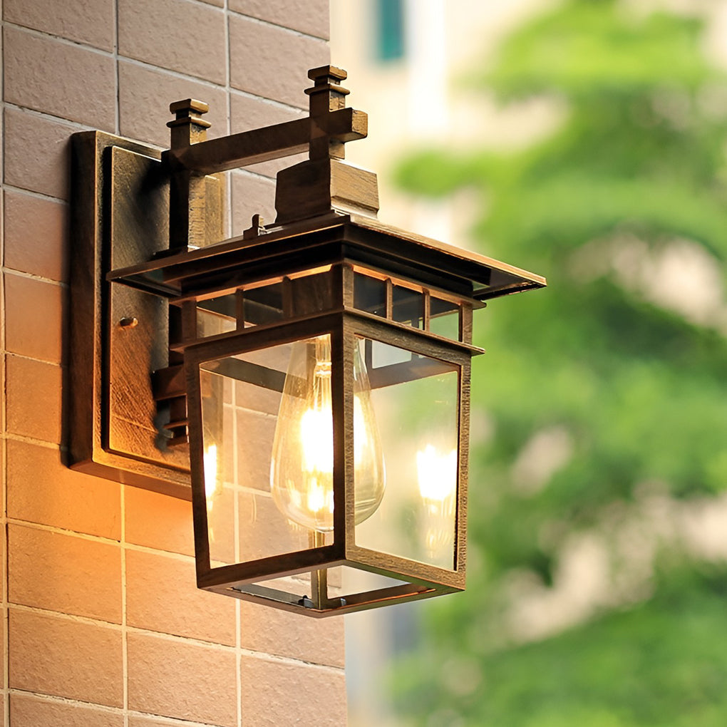 Bexi Outdoor Rectangular Lantern Wall Light - Vorrenne