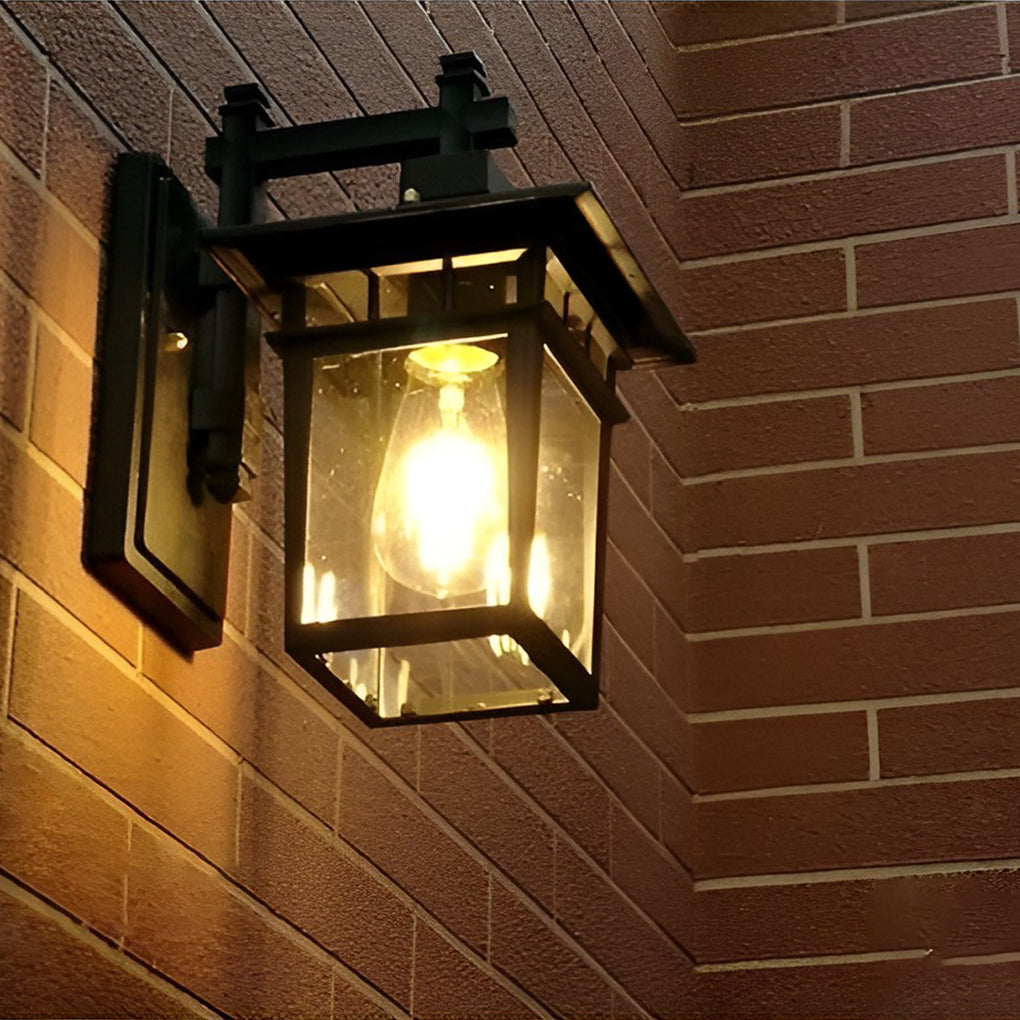 Bexi Outdoor Rectangular Lantern Wall Light - Vorrenne