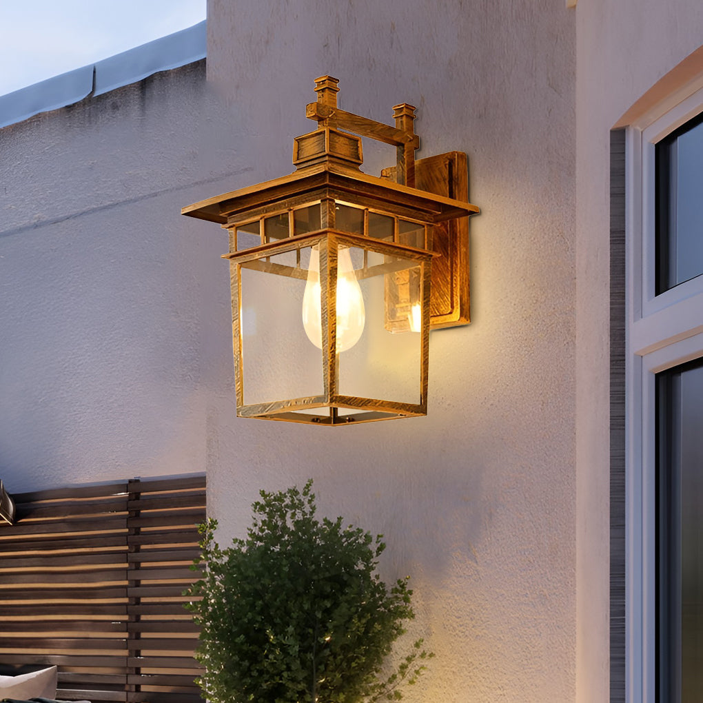 Bexi Outdoor Rectangular Lantern Wall Light - Vorrenne