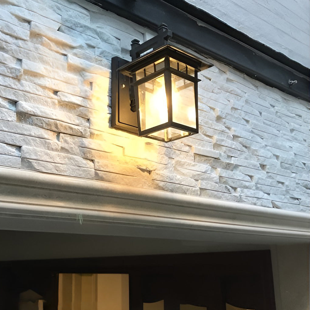 Bexi Outdoor Rectangular Lantern Wall Light - Vorrenne
