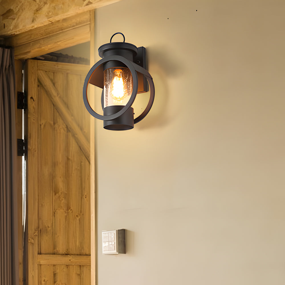 Riru Hoop Cylinder Outdoor Wall Light - Vorrenne