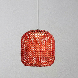 Reba Outdoor Drum Lattice Pendant Light - Vorrenne