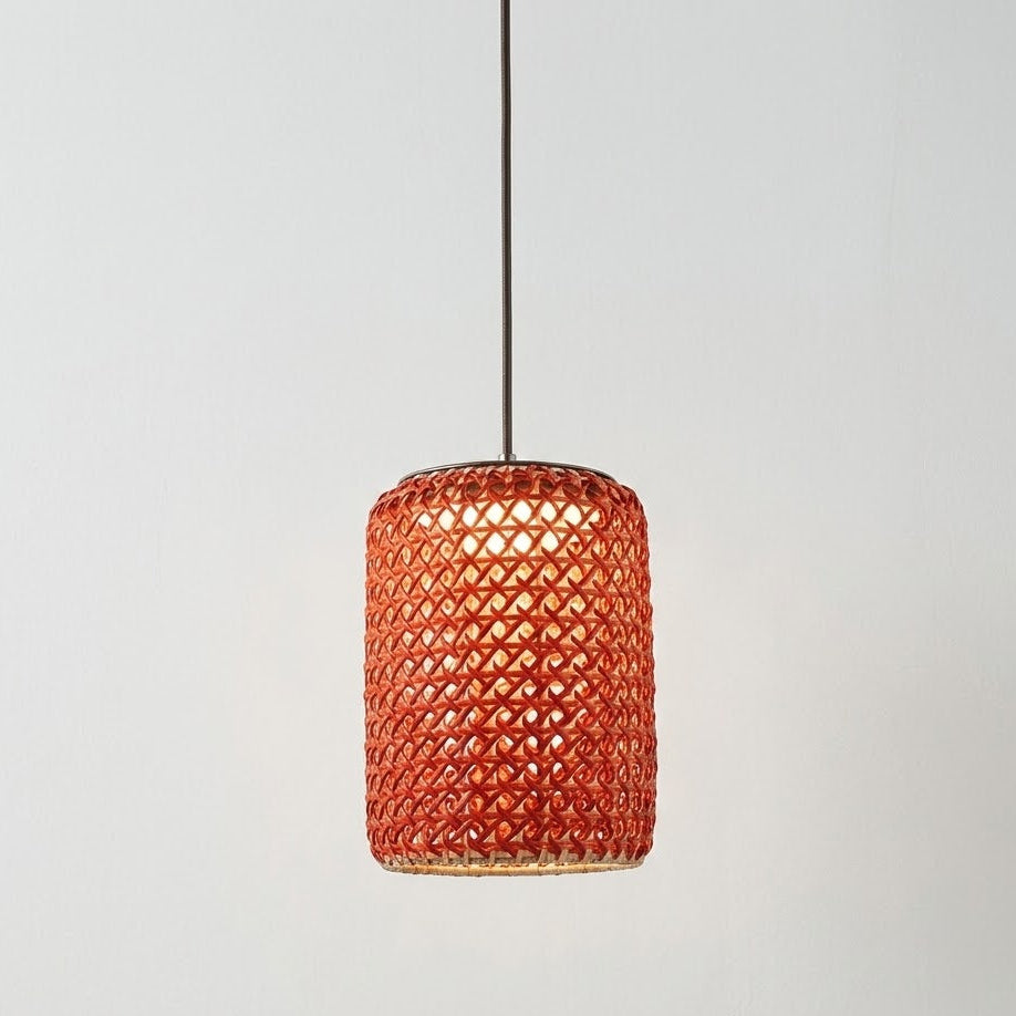 Reba Outdoor Drum Lattice Pendant Light - Vorrenne