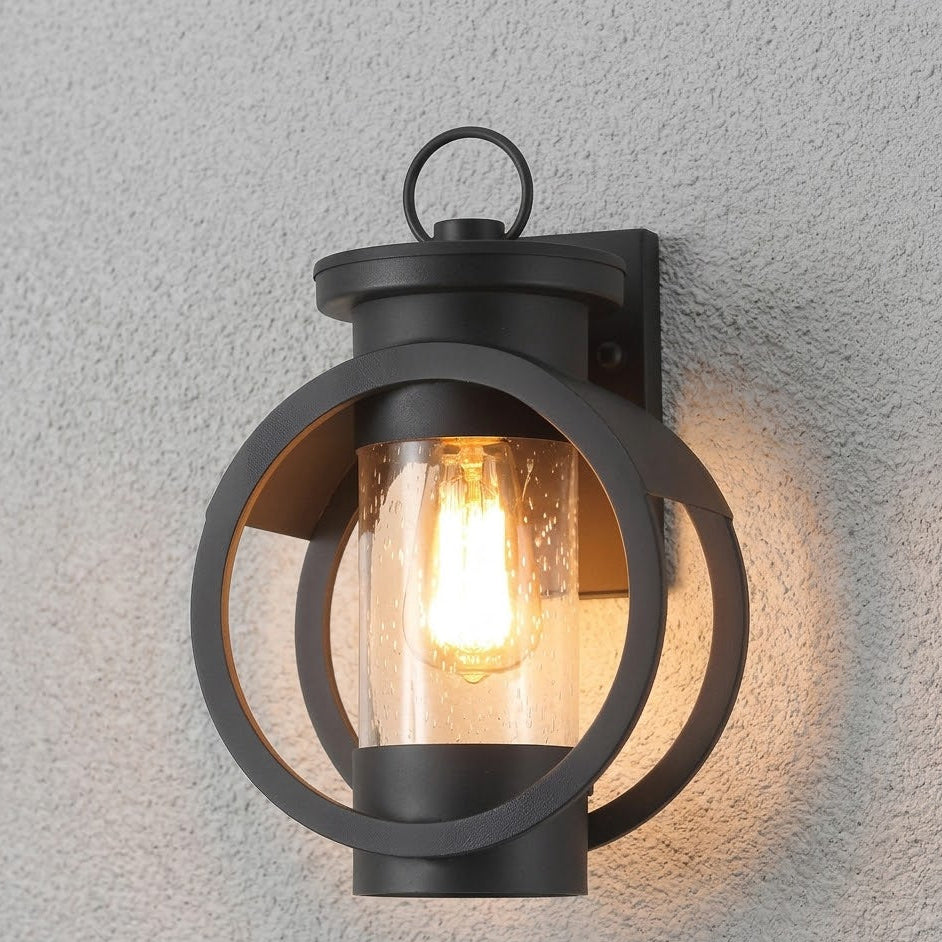 Riru Hoop Cylinder Outdoor Wall Light - Vorrenne