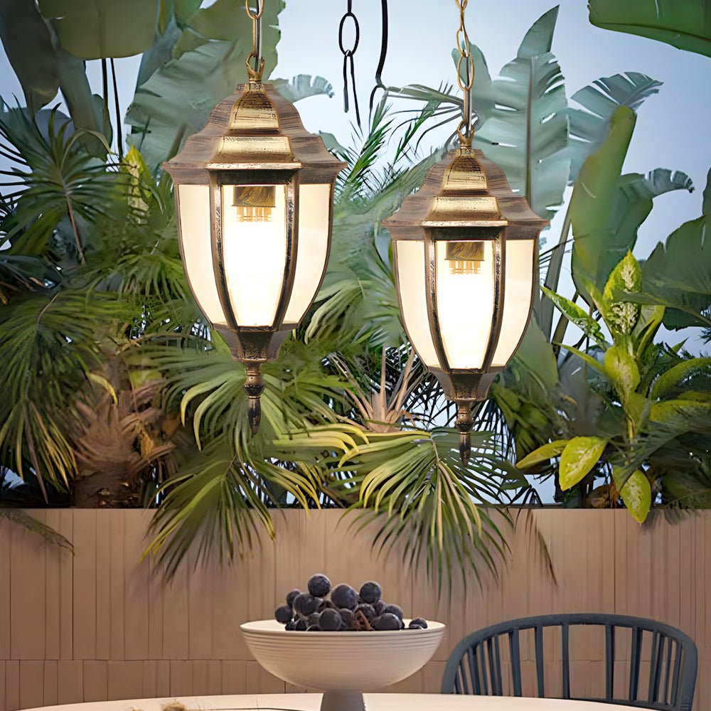 Biro Hexagonal Bell Outdoor Pendant Light - Vorrenne