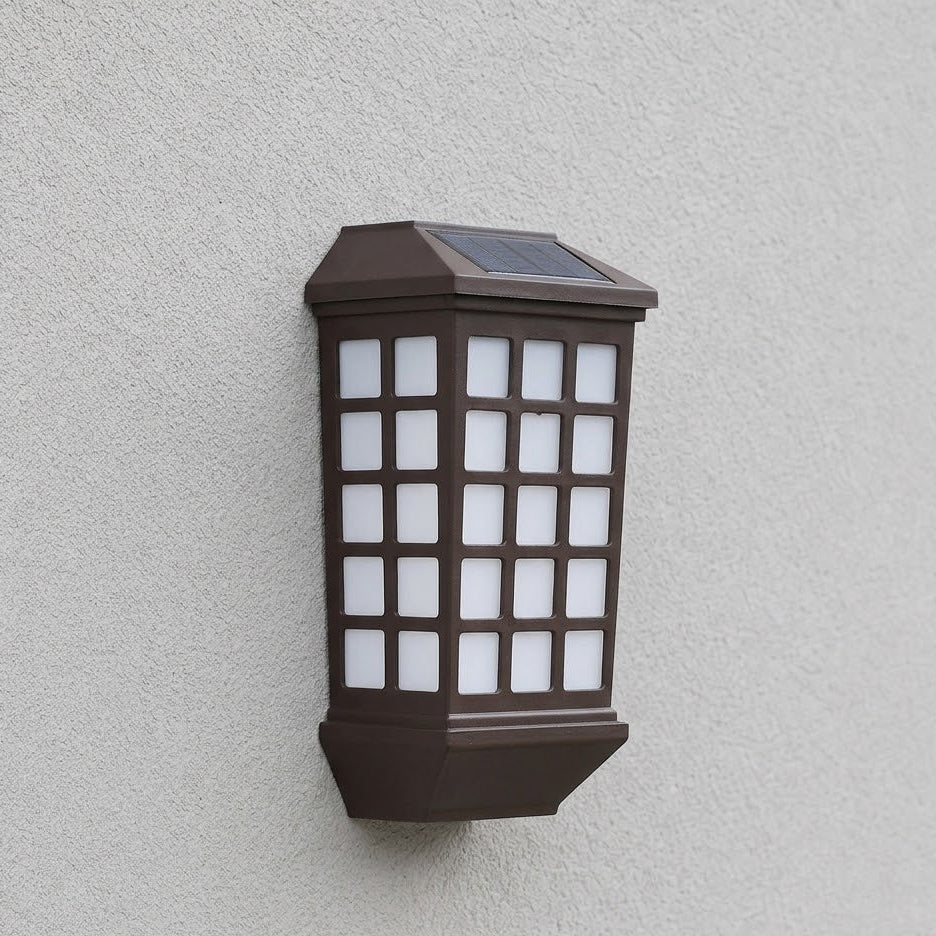 Siqu Solar Grid Outdoor Wall Light - Vorrenne