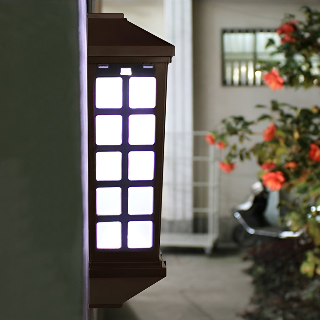 Siqu Solar Grid Outdoor Wall Light - Vorrenne