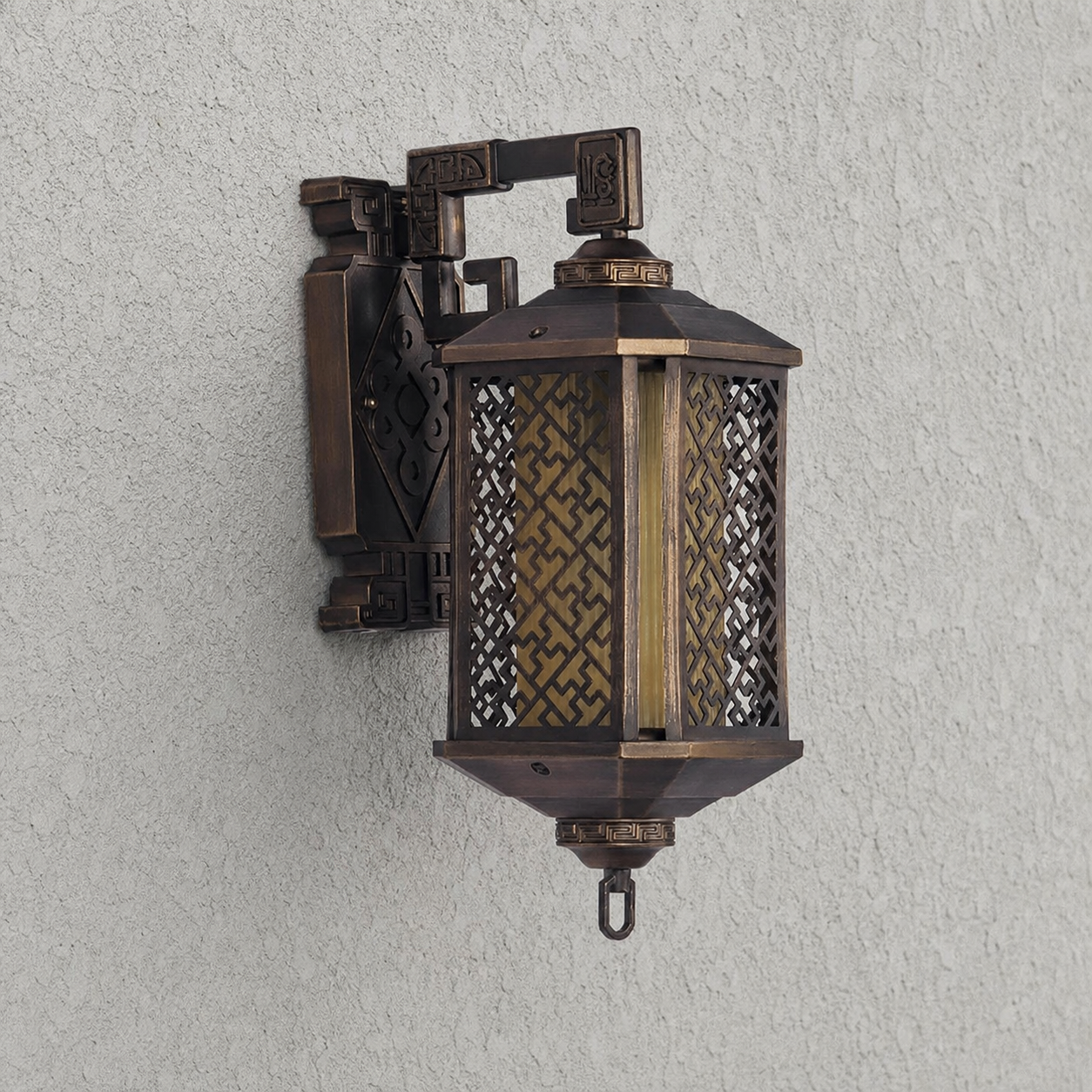 Trel Lantern Pagoda Exterior Wall Light - Vorrenne