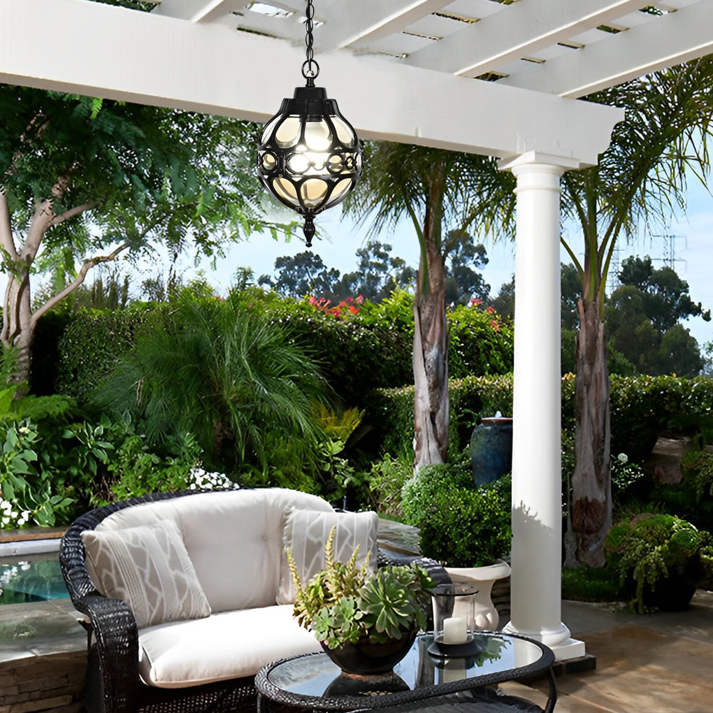 Azer Globe Lantern Outdoor Pendant Light - Vorrenne
