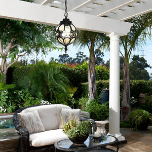 Azer Globe Lantern Outdoor Pendant Light - Vorrenne