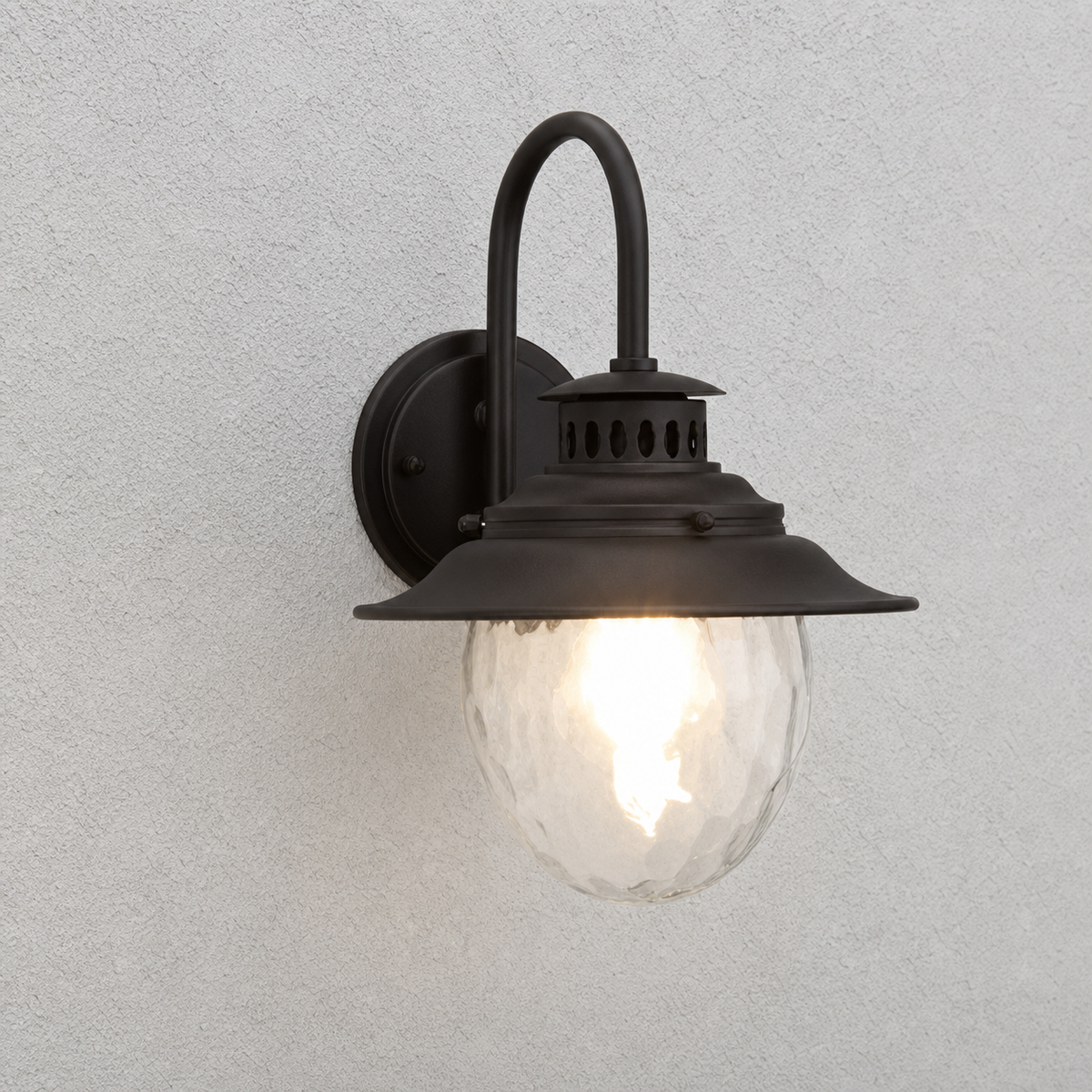 Cire Gooseneck Egg Outdoor Wall Light - Vorrenne