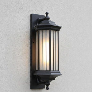 Lera Lantern Slats Outdoor Wall Light - Vorrenne
