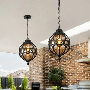 Azer Globe Lantern Outdoor Pendant Light - Vorrenne